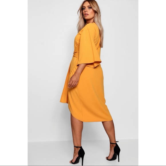 COPY - Boohoo Kimono Wrap Dress - Picture 5 of 6